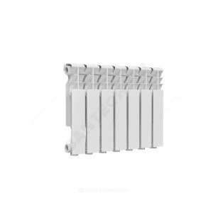 Радиатор алюминиевый Delta Plus 350 7 секций Qну=721 Вт RAL 9016 (белый) Ogint