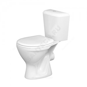 Унитаз-компакт PRO белый нижний подвод горизонт/выпуск 1/реж полипропилен Santeri 1.P215.5.S00.00B.F