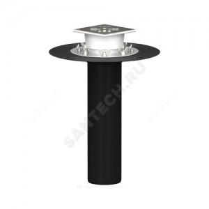 Воронка кровельная с вертикальным выпуском PP Дн 110 с трапом, прижимным фланцем из нержавеющей стали Татполимер ТП-03.100/6