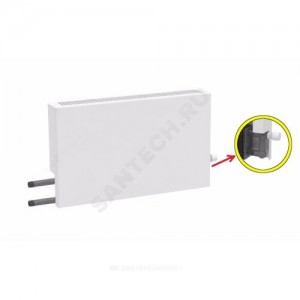 Конвектор настенный концевой Универсал ТБ КСК 20 (малой глубины) 0.787кВт двухтр с т/клапаном (угл) Danfoss 013G2152 бок/п НР 1/2" ТЗПО