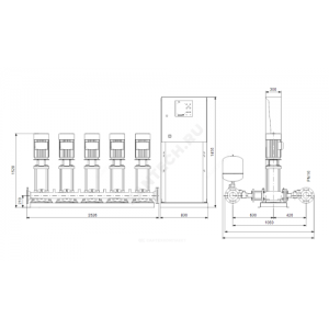 Установка повышения давления Hydro MPC-E 5 CRE45-4-2 Grundfos 98439515