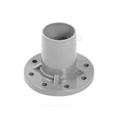 Патрубок НПВХ серый SDR26 Дн 110х100 Ру10 гладкий напорный фланец НПВХ 2181087