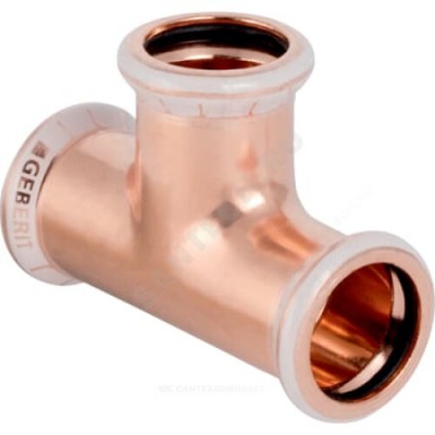 Тройник медь равнопроходной Дн 12 пресс Mapress Geberit 61000