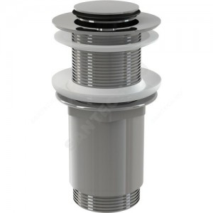 Клапан донный для умывальника латунь 1 1/4" хром слив "клик-клак", пробка D=37мм Alca Plast A394