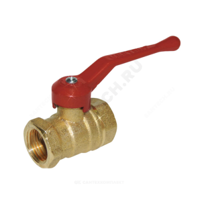 Кран шаровой латунь 11б27п7 Ду 32 Ру16 ВР рычаг Цветлит ZW10114