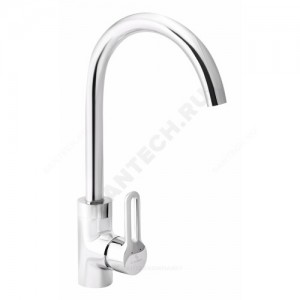Смеситель для кухонной мойки серия Город Т-серия ручка сбоку одноручный Славен СЛ-ОД-Т22