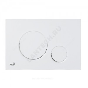 Кнопка для инсталляции белая матовая Alca Plast M676
