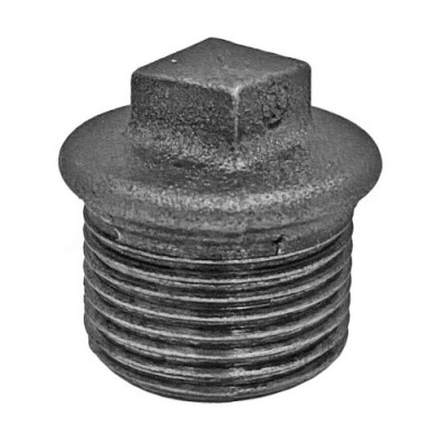 Заглушка чугун Ду 25 (1") НР Fittex PLUS