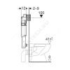 Бачок скрытого монтажа для напольного унитаза Duofix UP320 без кнопки смыва Geberit 109.300.00.5