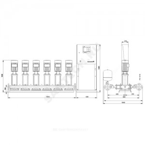 Установка повышения давления Hydro MPC-S 6 CR10-12 Grundfos 95044755