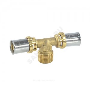 Тройник МП латунь пресс Дн 16х1/2"х16 НР RM153 Giacomini RM153Y033