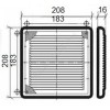 Решётка вентиляционная пластик 200х300 КОСМОВЕНТ Эра