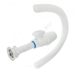 Сифон для умывальника бутылочный Эконом 1 1/4"x40 с гофрой 40мм выпуск с нержавеющей решёткой Орио Е-32021