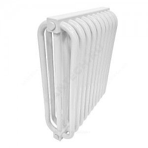 Радиатор трубчатый РС 3-500 10 секций с боковой подводкой ВР G 3/4" RAL 9016 (Белый) КЗТО