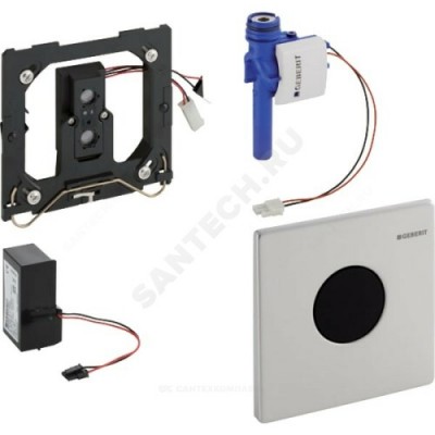 Система управления смывом для писсуара Mambo ик-датчик сатинированная подключение к сети Geberit 116.023.FW.1