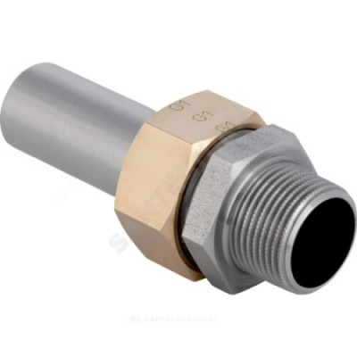 Переход разъемный сталь нерж Дн 22х3/4" труба/НР Mapress Geberit 35405