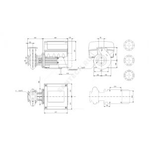 Насос консольно-моноблочный NBE50-160/167 A-F2-A-BQQE PN16 3х380-500В/50 Гц Grundfos 99103599