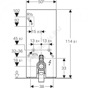 Модуль сантехнический для напольного унитаза Monolith Plus Geberit 131.233.JK.5
