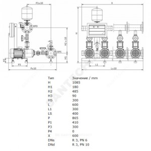 Установка повышения давления CO-2 MHI 1602/ER Wilo 2785882