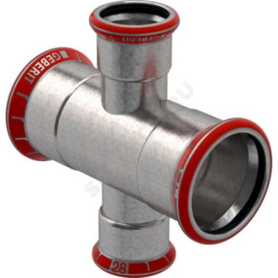 Крестовина сталь углеродистая Дн 76,1х28 пресс Mapress Geberit 21127