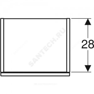 Шкаф высокий Smyle Square белый глянец Geberit 500.361.00.1