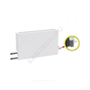 Конвектор настенный концевой Универсал ТБ КСК 20 (малой глубины) 0.787кВт двухтр с т/клапаном (угл) и элементом RTR 7097 Danfoss 013G2142 бок/п НР 3/4" ТЗПО