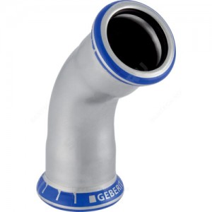 Отвод сталь нерж 45гр Дн 18 пресс Mapress Geberit 30603