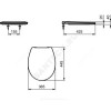 Сиденье для унитаза MATURA/SIMPLICITY/EUROVIT дюропласт микролифт Ideal Standard E131801