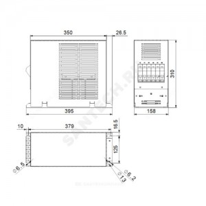 Фильтр выходной для преобразователя частоты CUE dU/dt 45 кВт Grundfos 97669869