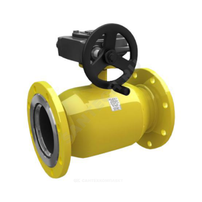 Кран шаровой сталь газ КШ.Ц.Ф.Р Ду 200 Ру25 фл с редуктором LD КШ.Ц.Ф.Р.GAS.200/150.025.Н/П.02