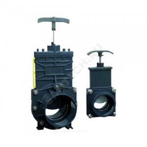 Задвижка шиберная ПВХ VANNE Ду 100/110 SFA