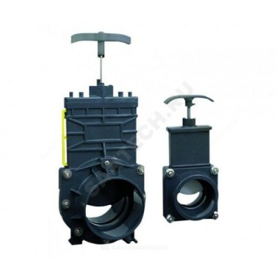 Задвижка шиберная ПВХ VANNE Ду 40/50 SFA