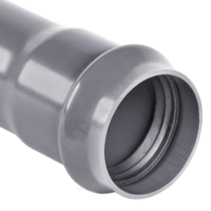 Труба НПВХ серая SDR17 Дн 160х9,5 Ру16 раструбная напорная 45С L=3,14м в/к Хемкор 1191036