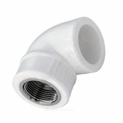 Угольник PP-R комбинированный белый ВР Дн 32х1/2"х90гр Китай