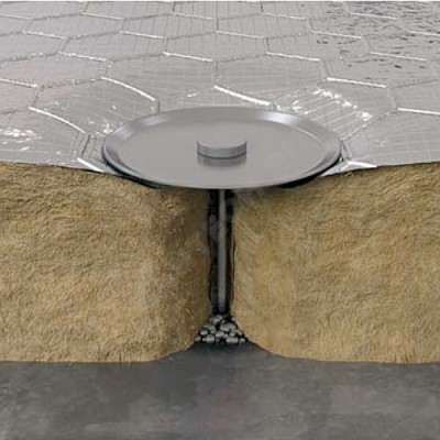 Штифт омедненный стальной CD/PWP 2.7 2,7х48мм под приварку в/к шайба d=30мм 750 шт. ROCKWOOL