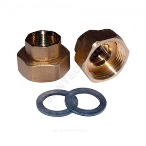 Детали присоединительные латунь Ду15 G 1"xRp 1/2" ВР (комплект) для циркуляционных насосов Wilo 4092743 (112047092)