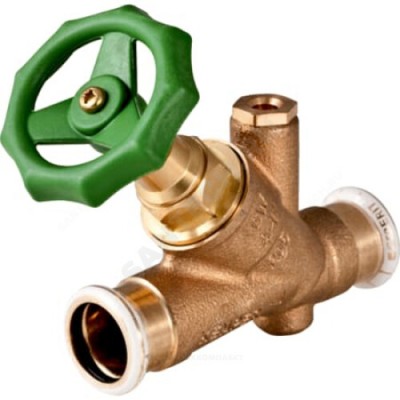 Клапан запорный латунь Mapress Ду 50х54 Ру16 пресс угловой Geberit 94888