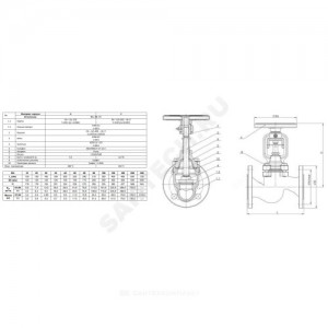 Клапан дроссельный чугун 234C Ду 100 Ру25 Тмакс=350 оС фл со штурвалом сильфонный Zetkama 234C100D71