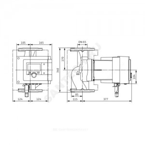 Насос циркуляционный с мокрым ротором для ГВС Stratos MAXO-Z 65/0,5-12 PN6/10 1х230В/50 Гц Wilo 2164677