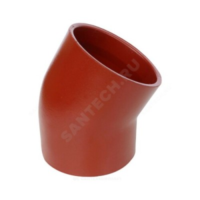 Отвод чугун SML Ду 125х30гр б/растр