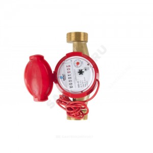 Счётчик г/в и х/в крыльчатый одноструйный Ду 25 Ру16 90С L=160мм резьба импульсный В/К ОСВУ ДГ1 Декаст 73-25-03