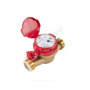 Счётчик г/в и х/в крыльчатый одноструйный Ду 25 Ру16 90С L=160мм резьба импульсный В/К ОСВУ ДГ1 Декаст 73-25-03