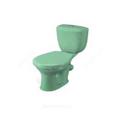 Унитаз-компакт Виктория салатовый косой выпуск Santeri 1.P301.6.S04.00B.F