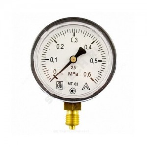 Манометр МП-63 радиальный Дк63мм 0-0,25 МПа G1/4" ЗАВОД ТЕПЛОТЕХНИЧЕСКИХ ПРИБОРОВ