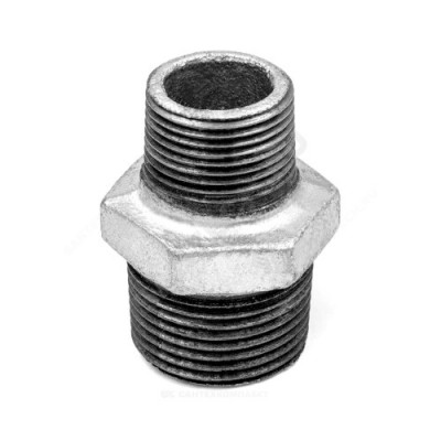 Ниппель переходной чугун оц Ду 20х15 (3/4"х1/2") НР Fittex PLUS