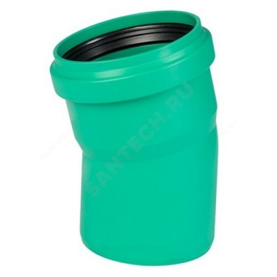 Отвод PP-MD зелёный KG2000 KG2000B Дн 200х15гр б/нап в/к Ostendorf 771600