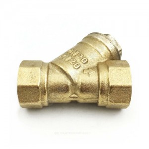 Фильтр сетчатый Y-образный латунь Ду 20 Ру16 G3/4" ВР ФС со сливной пробкой