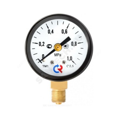 Манометр ТМ-210Р.00 радиальный Дк50мм 0-2,5 МПа М12х1,5 Росма 00000007027