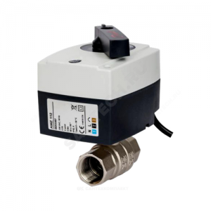 Кран шаровой латунь никель AMZ 112 Ду 15 Ру40 ВР полнопроходной с эл/прив 2/поз 24В Danfoss 082G5400