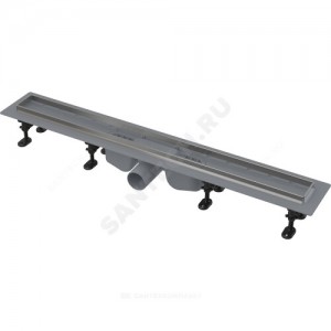 Лоток душевой с гидрозатвором Дн 50 без решетки 750х60 горизонтальный выпуск Alca Plast APZ22-750